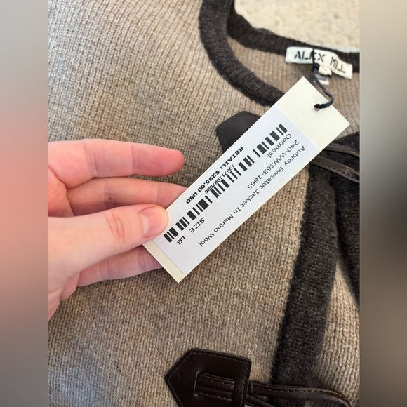 Alex Mill Aubrey Toggle Sweater Jacket NWT Large - Picture 2 of 8